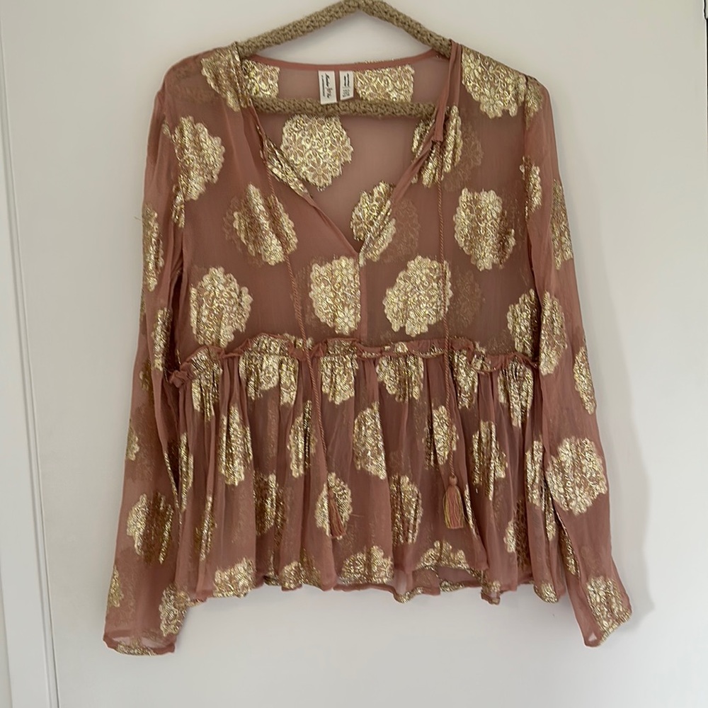 Anthropologie Meadow Rue Blouse Size US 0